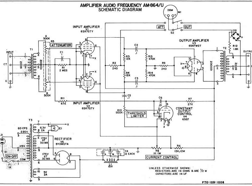 Federal AM-864 schematic
